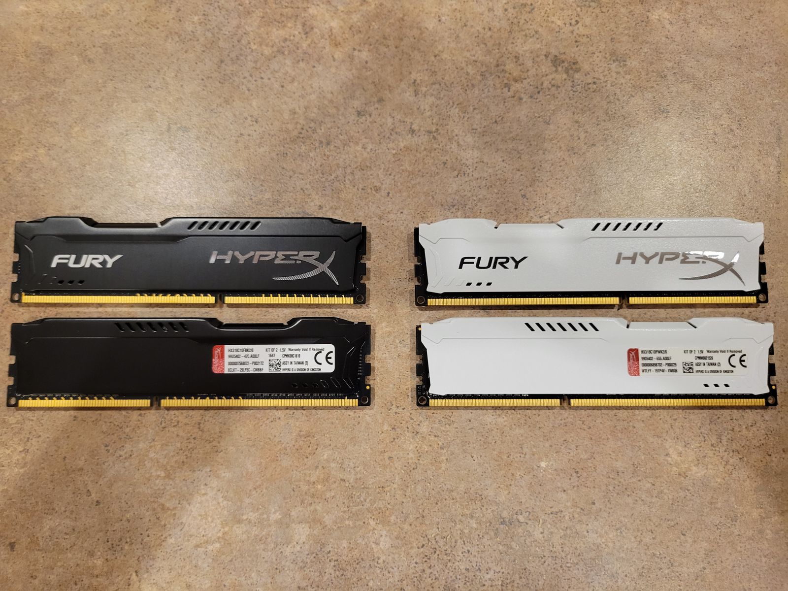 16GB (4x4GB) Kingston HyperX Fury DDR3 RAM