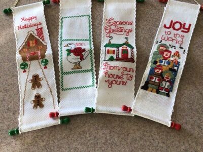 Christmas Crosstitch Hangers