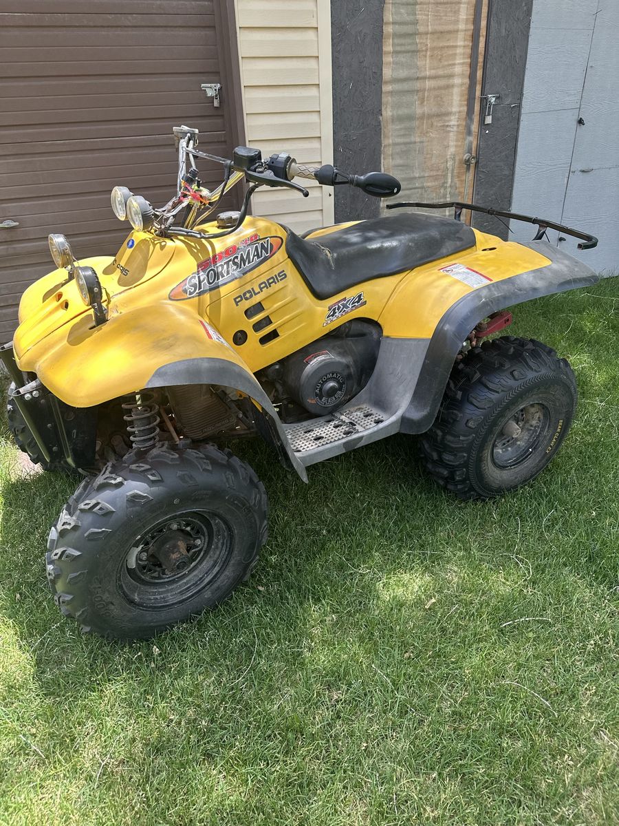2002 Polaris Sportsman 500 4x4 Yellow ATV Quad new belt new tires