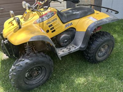 2002 Polaris Sportsman 500 4x4 Yellow ATV Quad new belt new tires