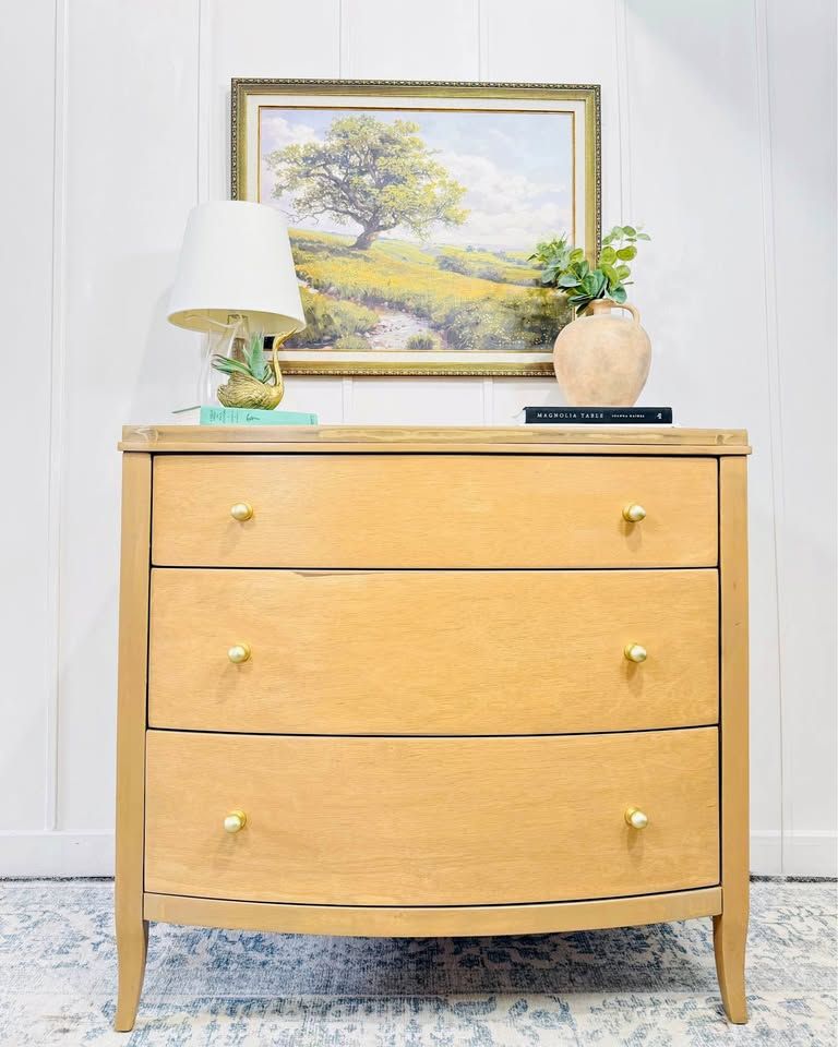 Modern Minimalist Boho Style 3 Drawer Dresser Chest | Modern Boho Dresser Chest