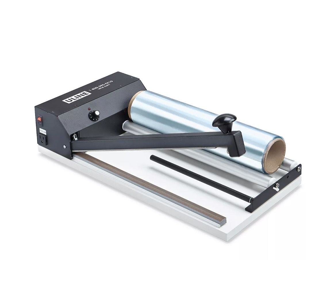 Uline Shrink Wrap System Machine Tabletop Heat Sealer with Film Roll