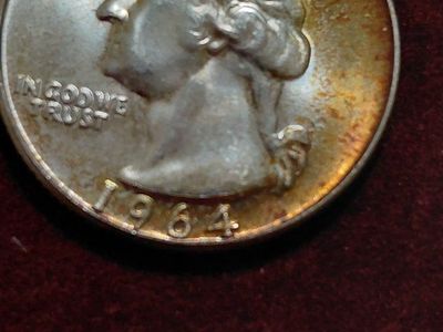 1964 Silver Washington Quarter - US Coin, Collectible