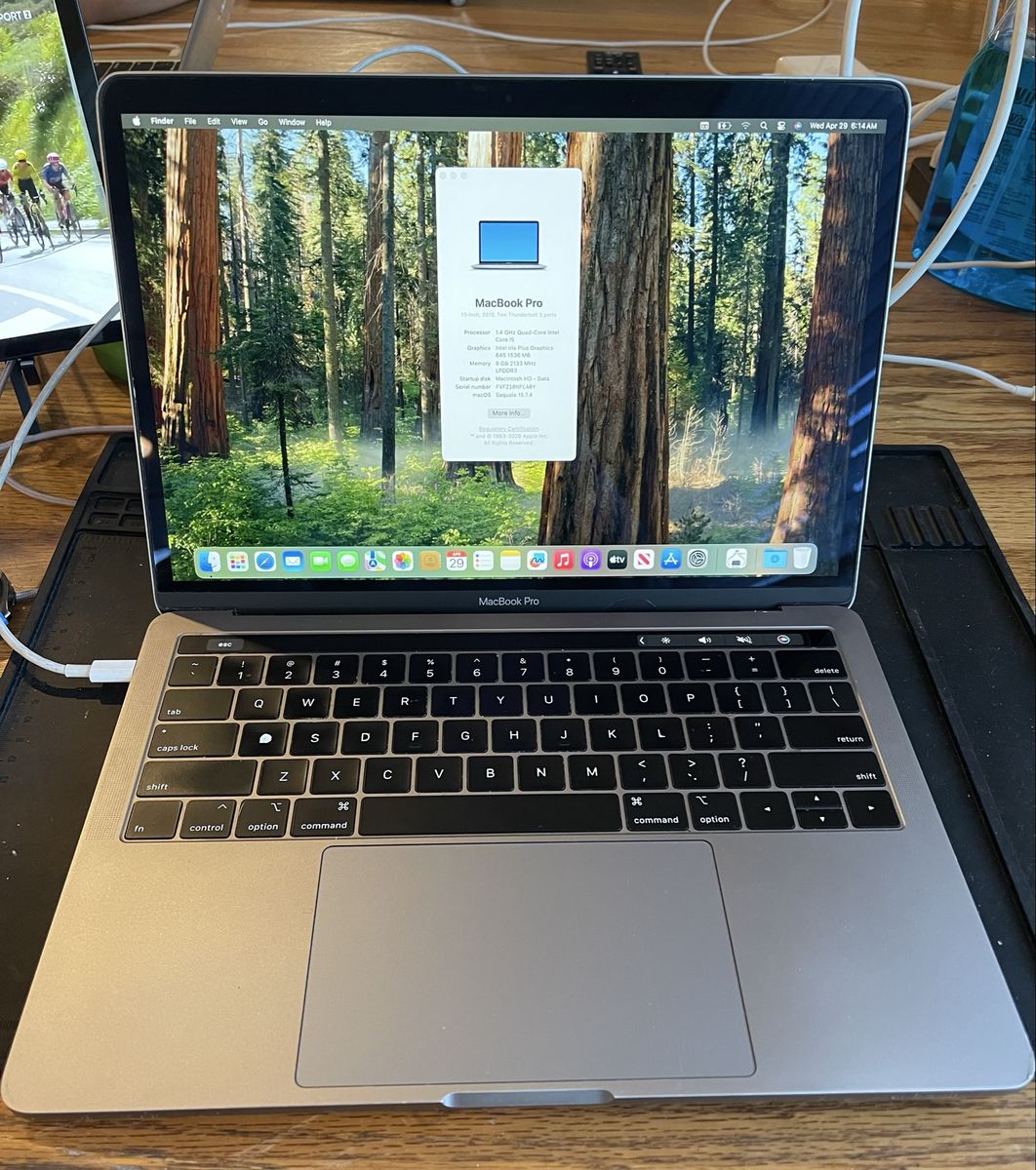 2019 MacBook Pro 13" - 128GB SSD - Needs Battery & Bezel Repair - AS-IS