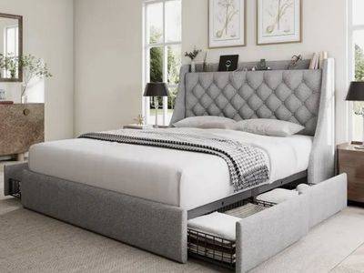 Brand New Queen Size Bed With Drawers