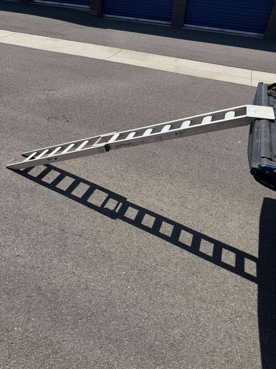 Fly Racing Folding Aluminum Loading Ramp - 8 Inch Width