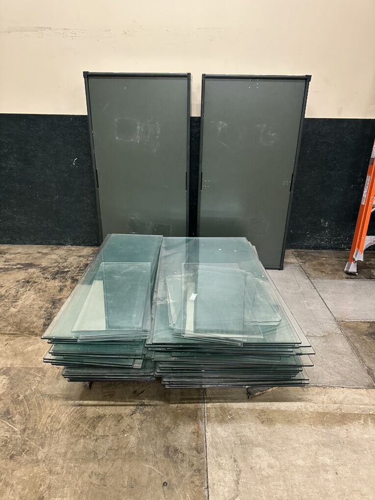 Green Tables And Glass Tops