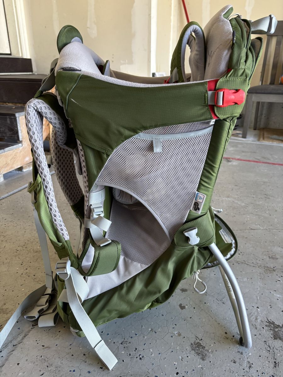 Osprey Poco Child Carrier Backpack - Green Hiking Baby Carrier