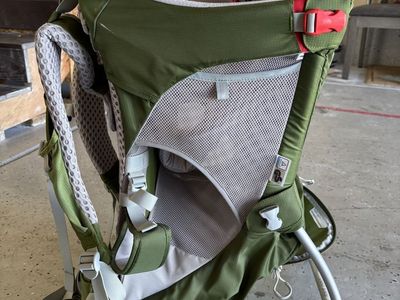 Osprey Poco Child Carrier Backpack - Green Hiking Baby Carrier