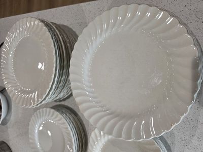 Massive white dishes set