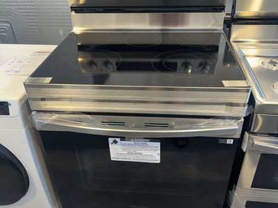 Open box Samsung 30-in Glass Top 5 burners 6.3-cu ft Freestanding Electric Range
