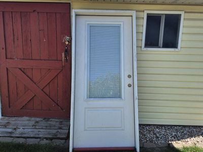 3-0 3/4 glass white Steel Entry Door