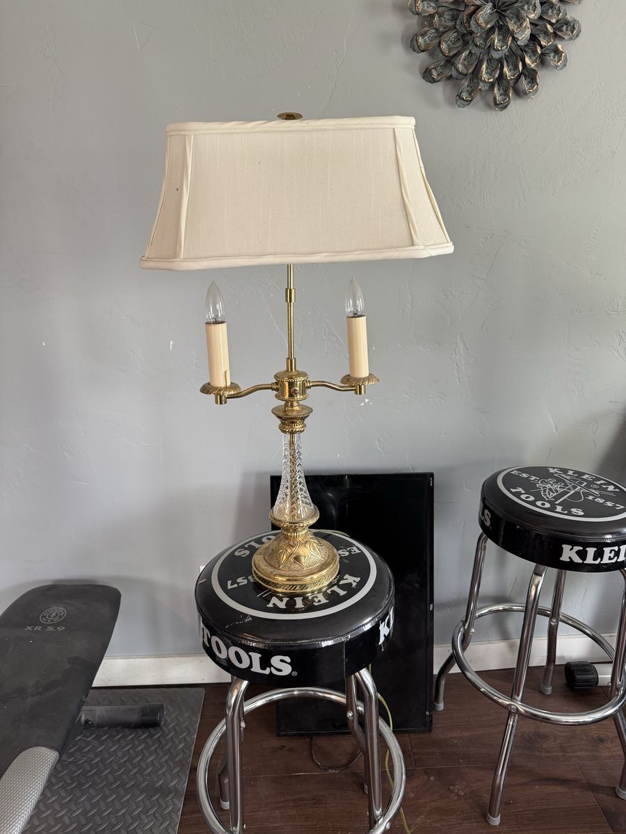 Brass vintage lamp