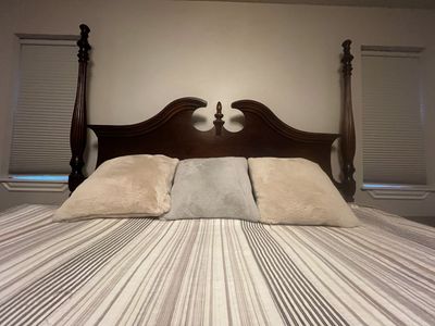 Solid Cherry wood king size bedroom set