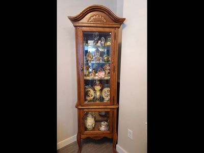 Oak Curio Cabinet