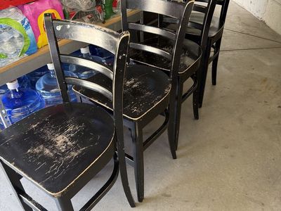 4 Solid Wood Counter Stools