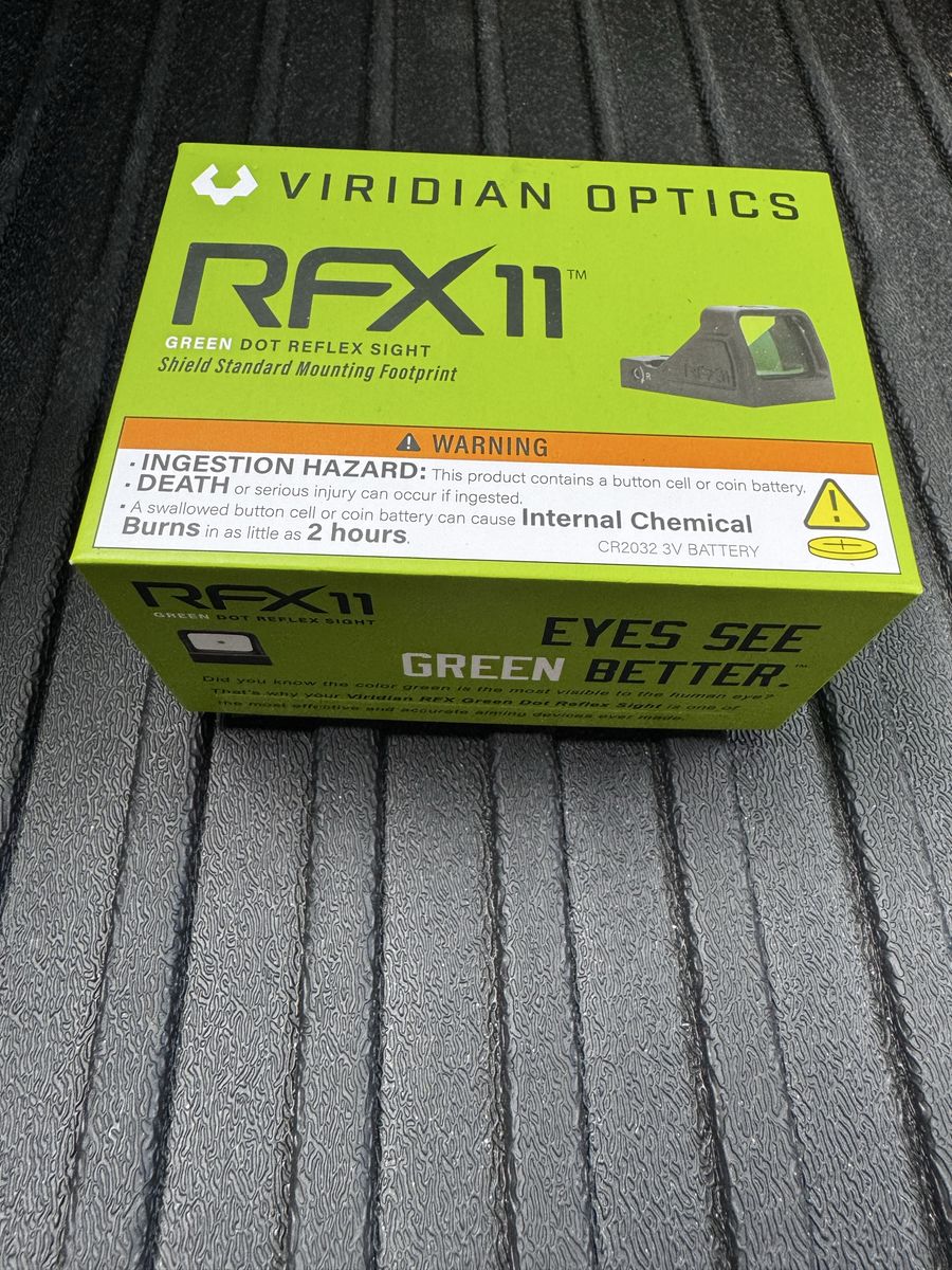 Viridian RFX11 Green Dot Reflex Sight - Shield Standard Footprint (brand new)