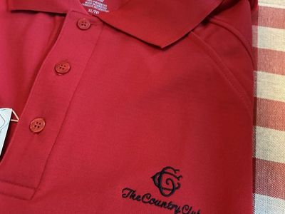 The Salt Lake Country Club Extreme Performance Men's Red Polo Shirt XL/TG with Tags
