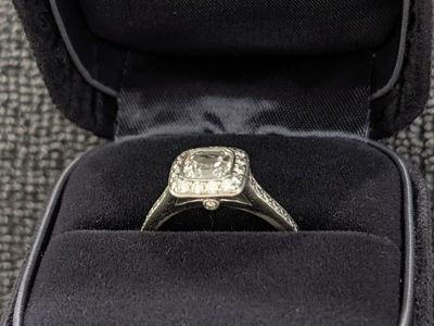 Tiffany Legacy Engagement Ring 1.52tcw center is 1.12ctw VVS1 color G