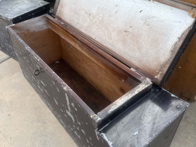 Industrial Vintage Storage Trunks / Military Style Utility Boxes