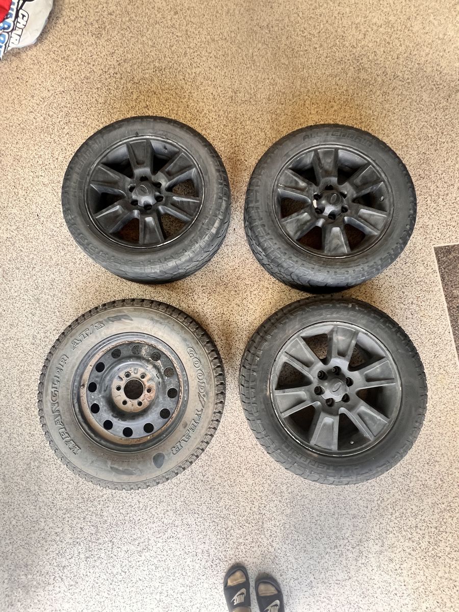 Ford F-150 20" Wheels with Pathfinder All-Terrain 275/55R20 Tires