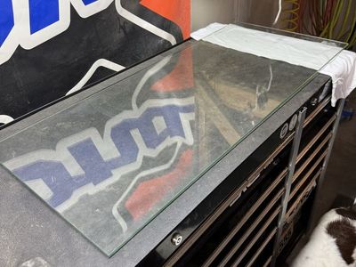 1/4" Thick Clear Glass Table Top/Desk Surface - Flat Edges