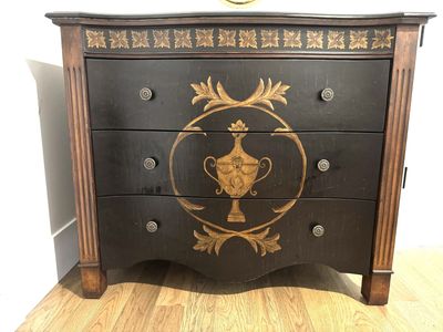 Hooker Black and Gold Dresser
