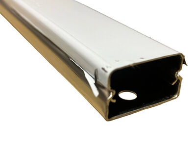 >95% OFF! New 5' Wiring Raceway Bases + Cord Covers - Stainless Steel - Interior Mount - 50' per Box