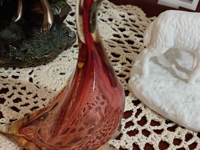 Antique Seguso Murano Blown Glass Duck