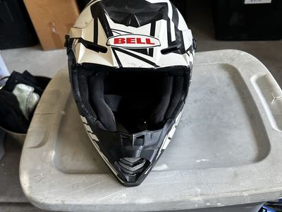 Bell MX-9 Adventure MIPS Dirt Bike Helmet - White/Black, DOT Certified