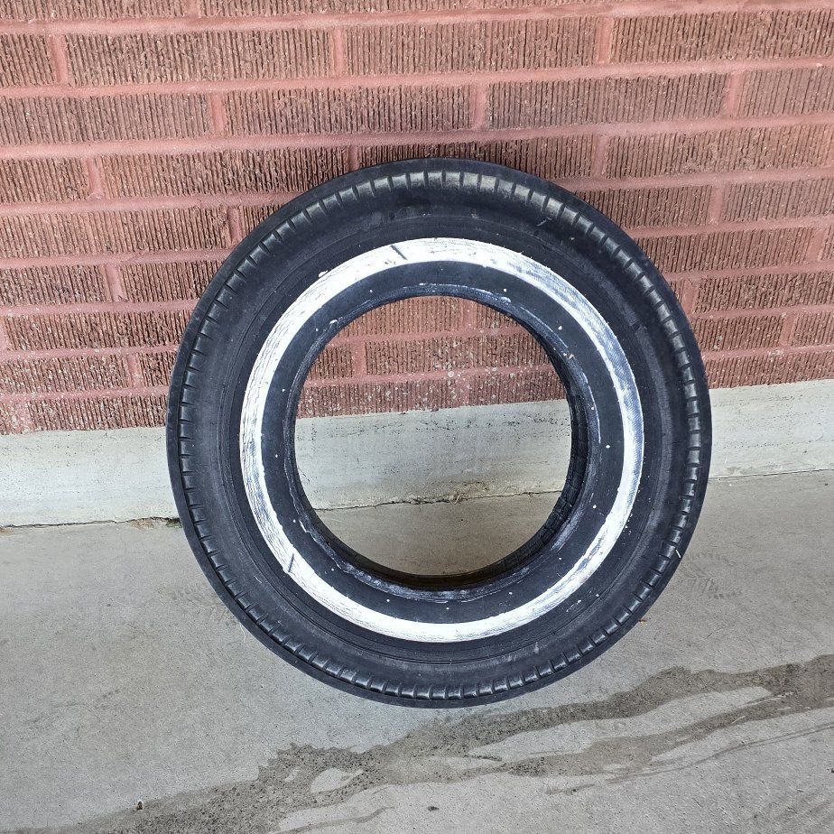 Vintage Whitewall Racecar Tire - Good For Decor