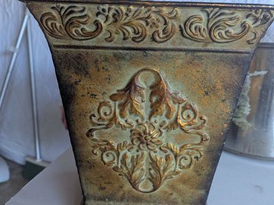 Fancy metal trash cans (2)