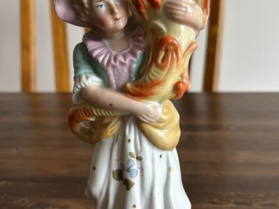 Antique German porcelain spill vase approx 1875