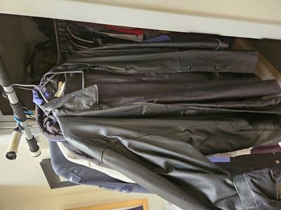 black leather jacket