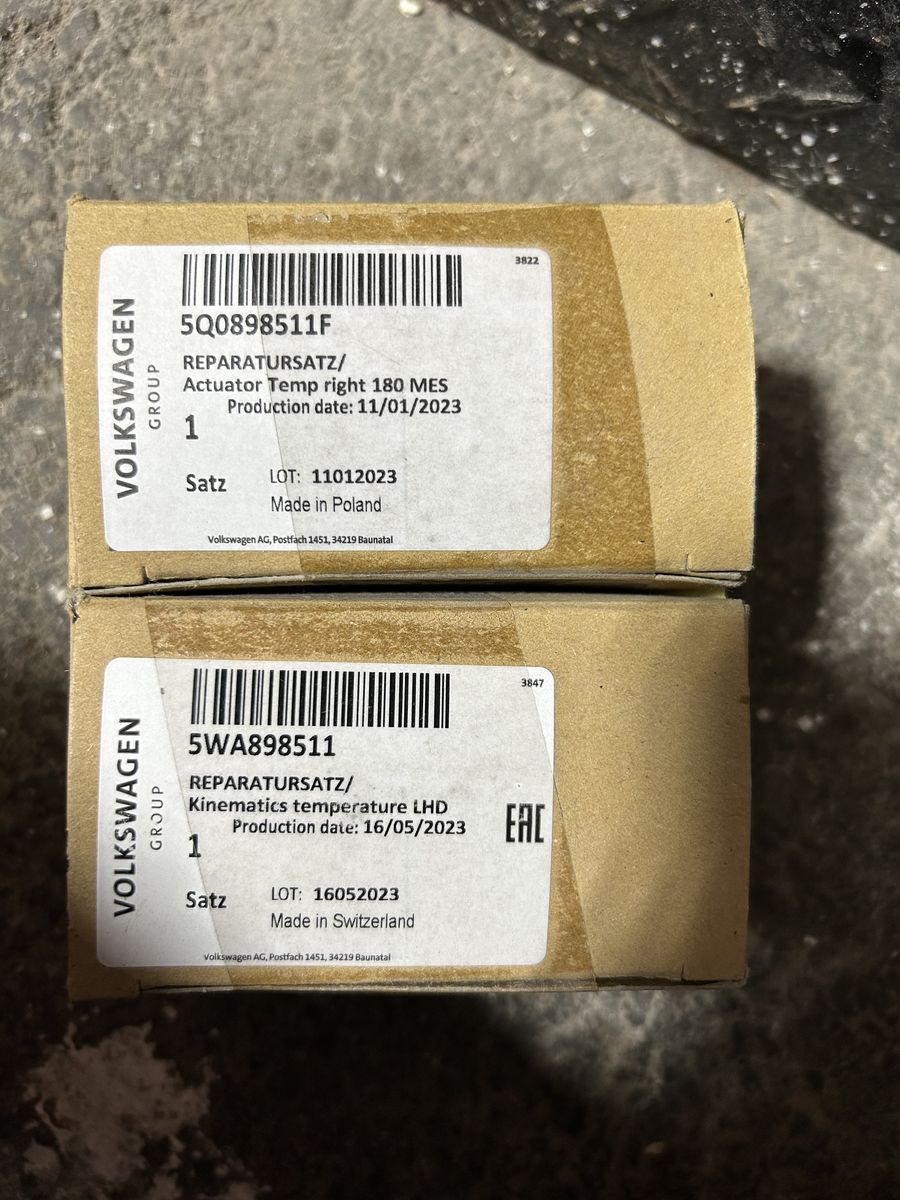 18-21 Audi HVAC A/C Heater Door Actuator