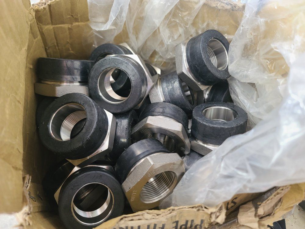 Qty 25 2" x 1-1/4" Stainless Steel Hex Bushings