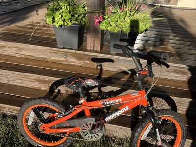 Mongoose Fuzion 16" BMX Kids' Bike, Orange