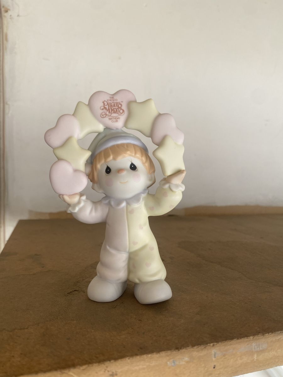 Precious Moments Birthday Club Figurine - Clowns and Hearts