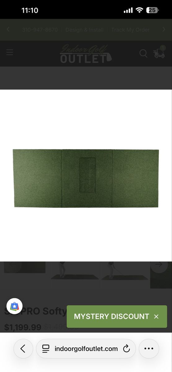 SIGPRO Softy Indoor Golf Hitting Mat - Premium Simulator Mat
