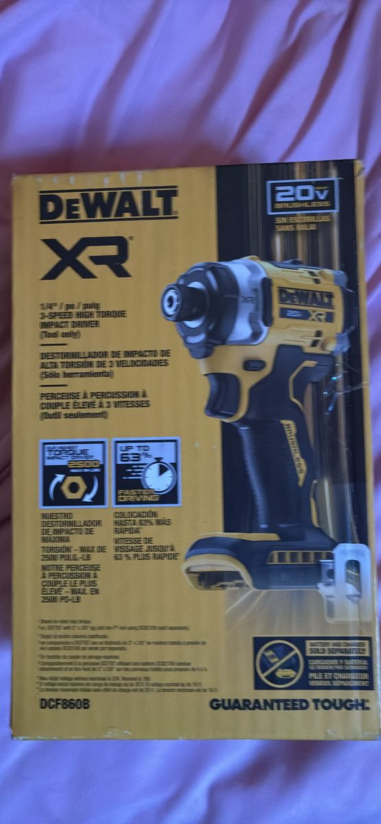 DEWALT XR 20V Max 1/4" 3-Speed High Torque Impact Driver (Tool Only) DCF860B
