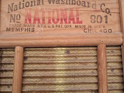 National Washboard Company Brass Washboard No 801