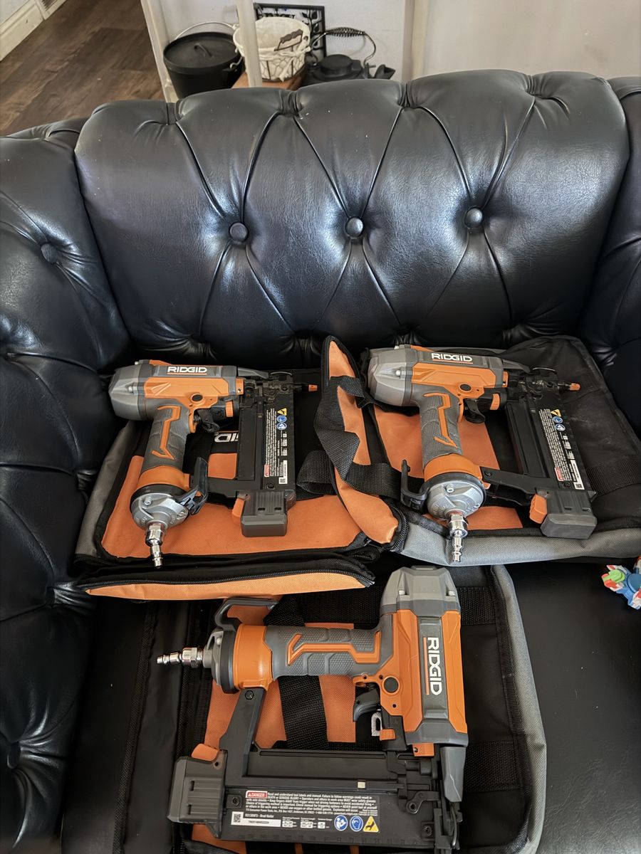 Ridgid, Ryobi, and Milwaukee Tools