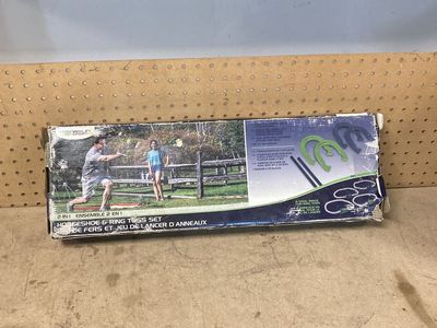Horseshoe and ring toss set