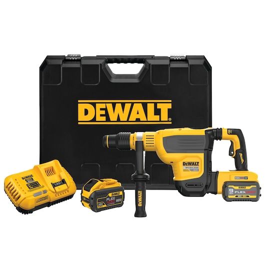 NEW DEWALT 60V MAX 1-3/4" SDS MAX ROTARY HAMMER KIT
