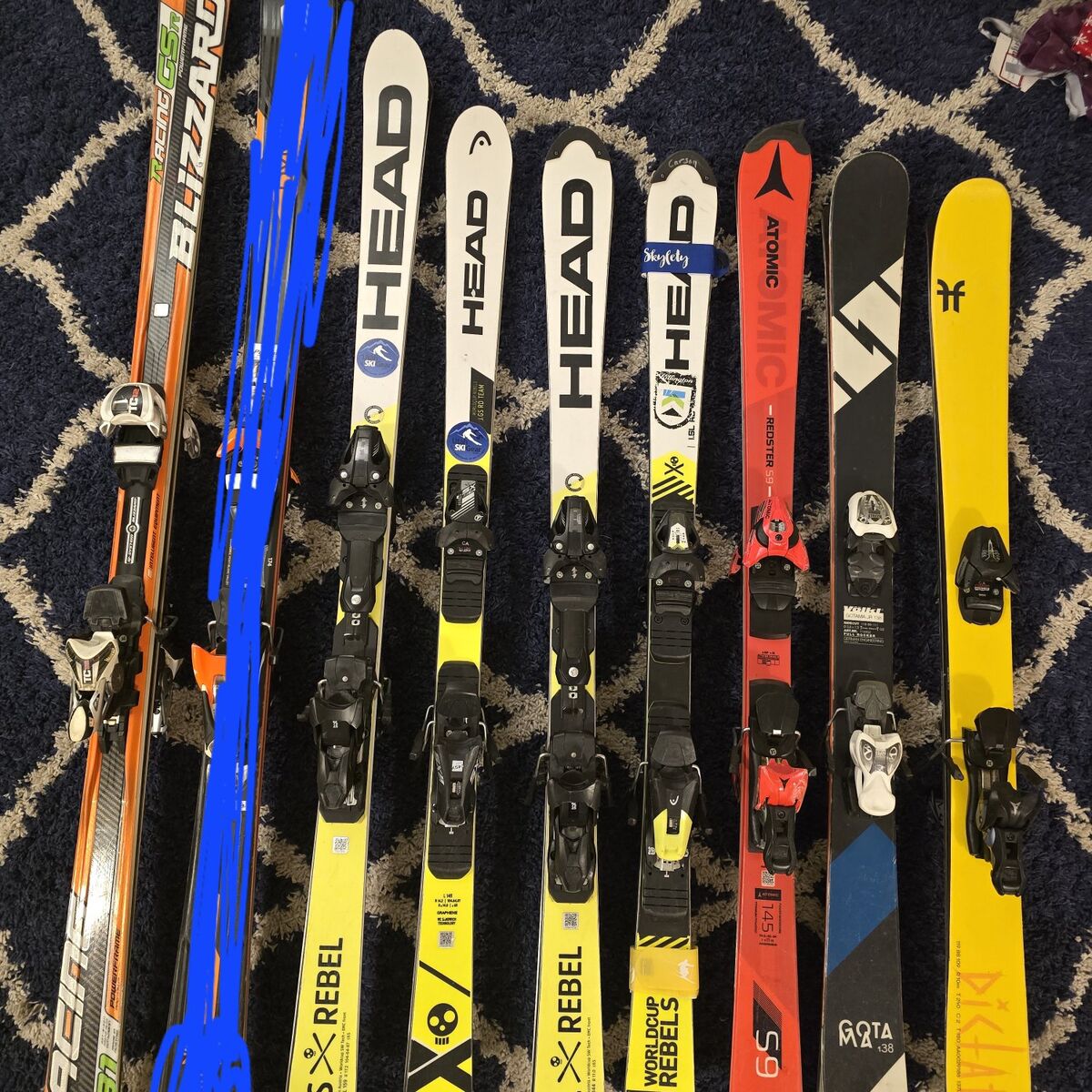 Many ski's, racing, all mountain, park ski's too.