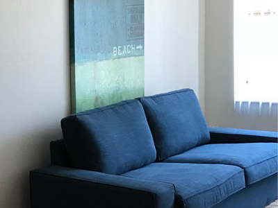 Blue sofa great condition