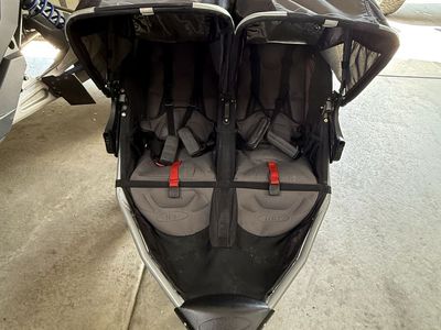 BOB Revolution Duallie Double Jogging Stroller - Black/Gray