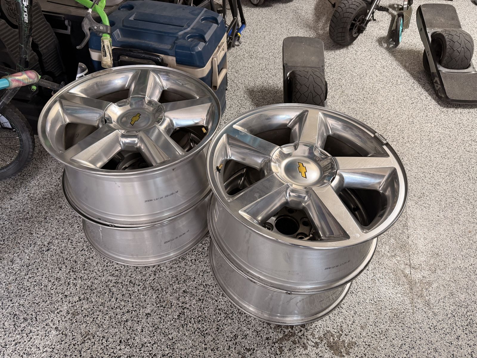 Chevrolet Silverado 1500 20-inch OEM Alloy Wheels Set of 4, Polished Finish, 6-lug