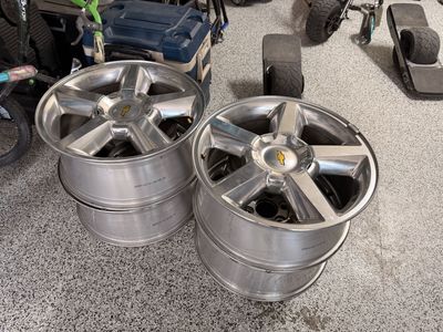 Chevrolet Silverado 1500 20-inch OEM Alloy Wheels Set of 4, Polished Finish, 6-lug