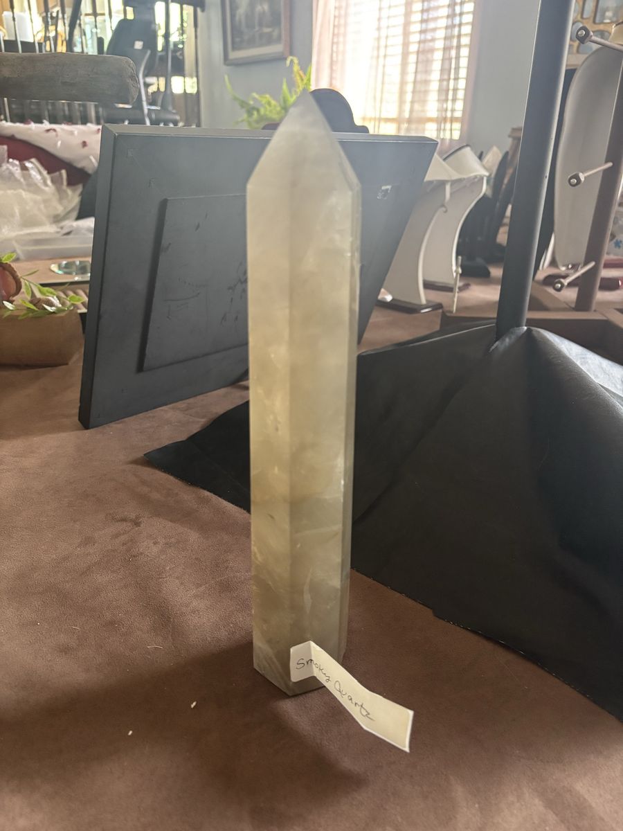 Large Smokey quartz tower